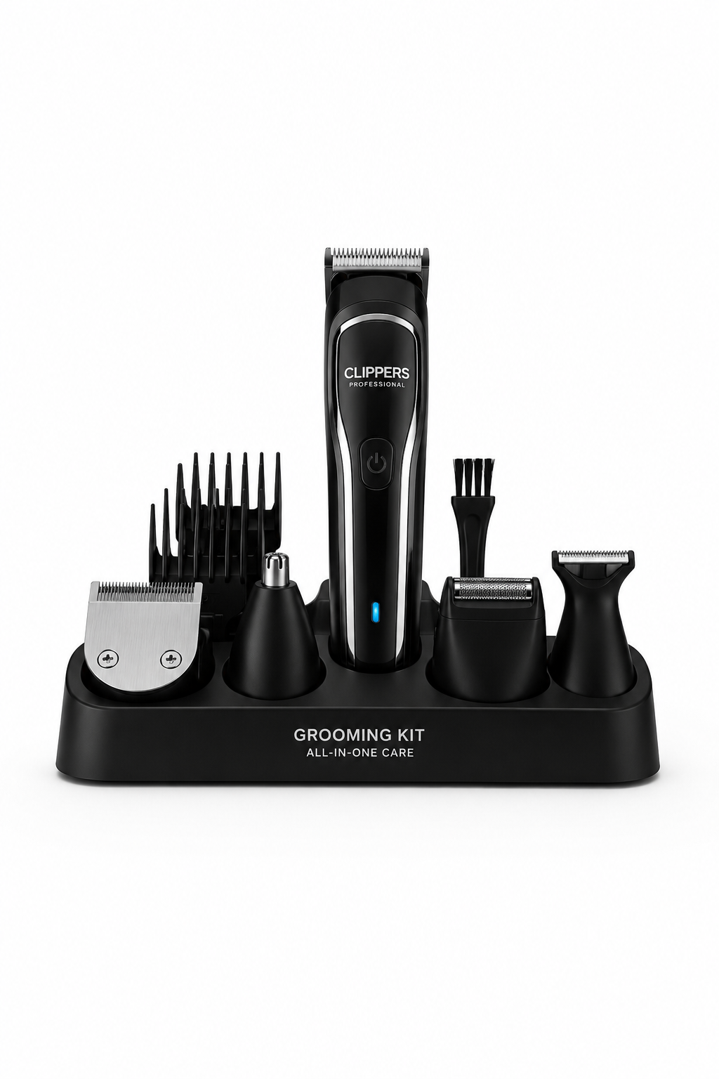 Professional 8-in-1 Men's Grooming Kit – Cordless Beard, Hair & Body Trimmer Set